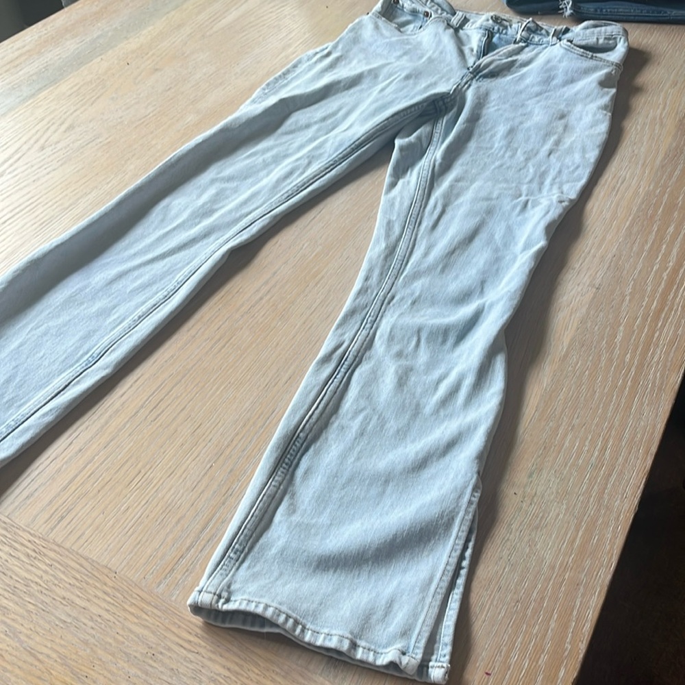 Side split hem Abercrombie jeans